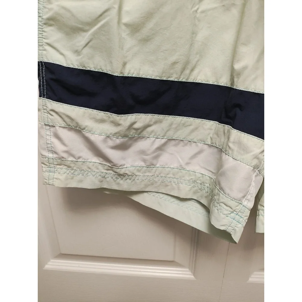 Nautica Swimwear Sea Green/Coral/Navy Blue/ White Large Shorts